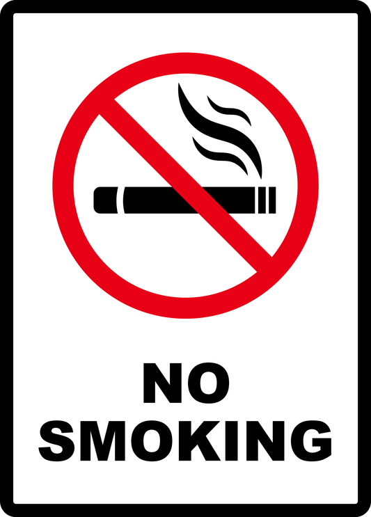 "NO SMOKING" Decals #1001